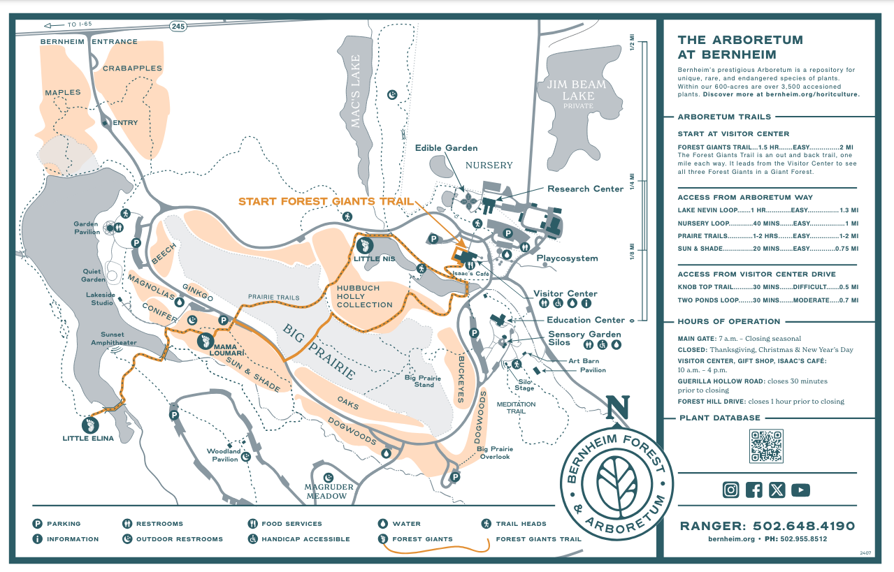 Arboretum map